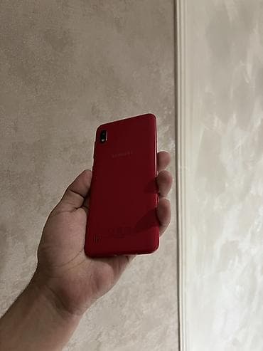 samsung telfonları: Samsung Galaxy A10, rəng - Qırmızı, Sensor — 7