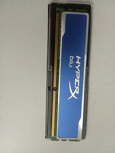 oyuncu pc: Operativ yaddaş (RAM) Kingston, 8 GB, 1600 Mhz, DDR3, PC üçün, İşlənmiş — 2