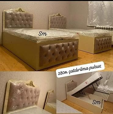 kravat bazalı: Yeni, Təknəfərlik çarpayı, Bazalı, Matras ilə, Siyirməsiz — 2