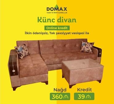 ikinci əl kunc divanlar: Künc divan, Qonaq otağı üçün, Yataq otağı üçün, Parça, Bazalı, Açılan, Kitab — 3