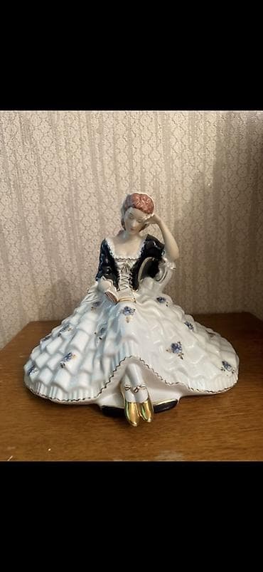 Fiqur, Keramika, rəng - Ağ