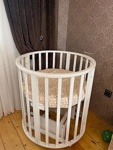 bag ucun stol stullar: Oğlan və qız üçün, Yumru, Beşik, Matras ilə, Yellənmə mexanizm ilə — 1