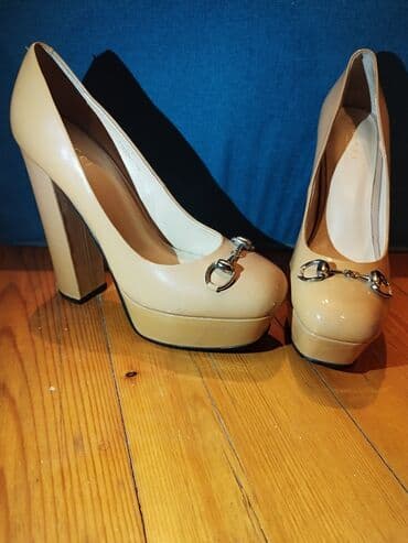 туфли новая не разу не одевала: Tuflilər, Gucci, Ölçü: 38, rəng - Bej, İşlənmiş — 4