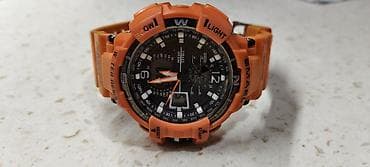 deri plaş: İşlənmiş, Qol saatı, rəng - Narıncı — 6