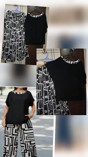 Qadın dəsti – köynək + enli şalvar - Ölçü: etiketdə 3XL (təqribi — 1