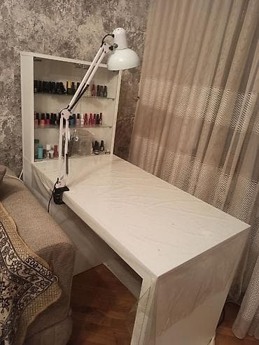 nerj stol: Düz masa, Siyirməli, Polkalı — 2