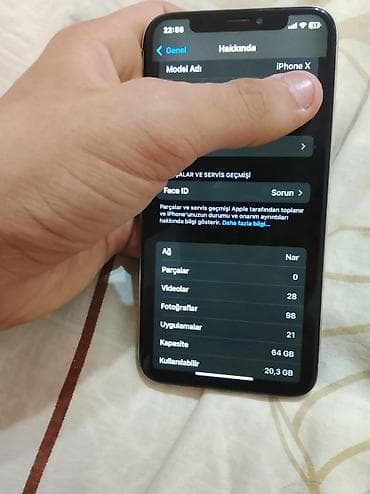 14 pro max dubay: IPhone X, 64 GB, Ağ — 7