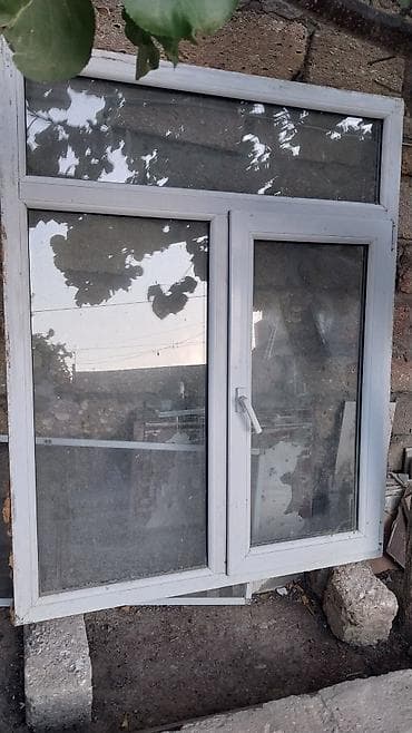 pendir: PVC pəncərə bloku - Material: ağ rəngli PVC profil - Quruluş: 3 — 2