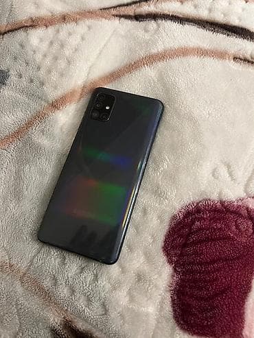 telefonların satisi: Samsung Galaxy A51, 64 GB, rəng - Qara, Barmaq izi — 6