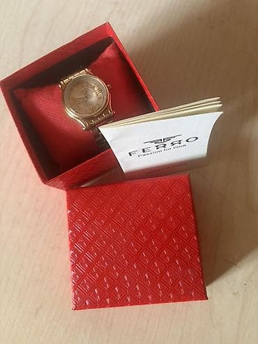 Смарт браслеты: Ferro “Passion for time” qol saatı - Rəng: qızılı - Korpus və qolbaq — 4