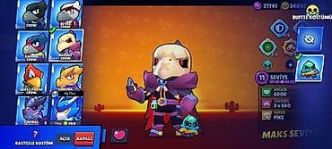qepik pullar: Brawl Stars hesabı – yüksək səviyyəli və tam kolleksiya - Kupa sayı — 9
