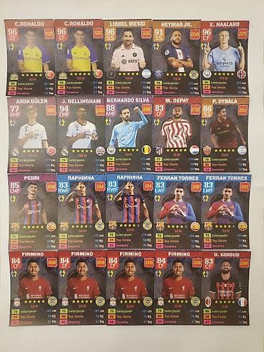 İdman və hobbi: Məhsul: Futbolçu kolleksiya kartları dəsti 100 kart Təsvir: - Müxtəlif — 1
