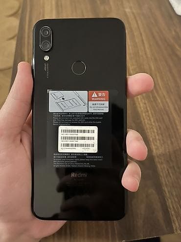 Redmi Note 7, 64 GB, rəng - Qara, Zəmanət, Barmaq izi, Sensor