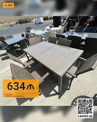 Bağ mebeli dəstləri Variant 1: - Material: rattan görünüşlü toxunma — 1