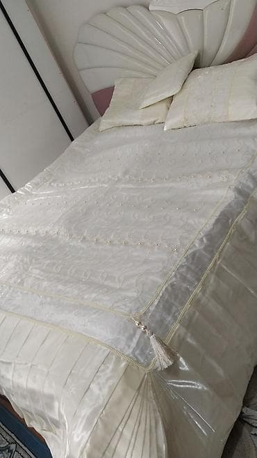 bamboo tekstil: Yataq üçün rəng - Bej Yataq örtüyü — 2