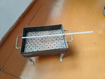 Metal manqal və sac dəsti İstirahete Piknike gedenler ucun cox rahat — 1