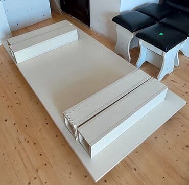 metbex masa: Mətbəx üçün, Kvadrat masa, 6 stul — 1