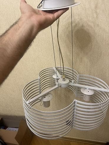 lusturler: Çılçıraq, 3 lampa, Metal — 3