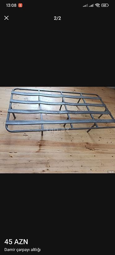 İşlənmiş, Təknəfərlik çarpayı, Bazasız, Siyirməsiz