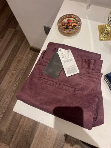 qaqa stili şalvar: Yarım klassik Şalvar, Zara, XL, rəng - Çəhrayı — 3