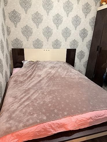 Yataq otağı mebeli dəsti - Komplekt: iki nəfərlik çarpayı (başlıqla)