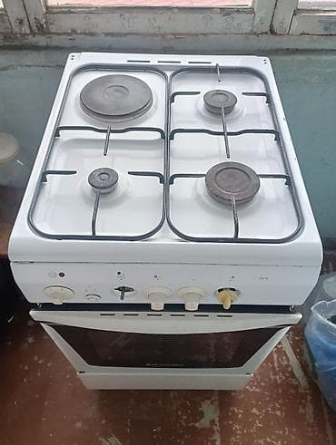 Qaz sobası Ayrıca dayanan, 4 gözlü, İşlənmiş