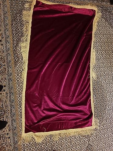 Balışlar, yastıqlar: Xovlu rəng - Qırmızı Yataq örtüyü, Ödənişli çatdırılma — 1