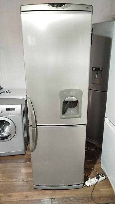 iwlenmiw mini soyuducular: İşlənmiş 2 qapılı LG Soyuducu Satılır, rəng - Bej, Dispenserli — 3