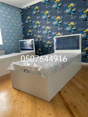 софа кровать: Yeni, Təknəfərlik çarpayı, Bazalı, Matras ilə, Siyirməsiz, Azərbaycan — 4