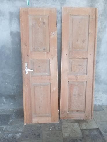 Tavan: Taxta qapılar və tək nəfərlik taxta çarpayı dəsti Məhsul təsviri: - 2 — 1