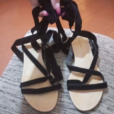 босоножки новые 36 размер: Zara, Размер: 37, цвет - Черный, Новый — 4