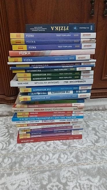 Abituriyent hazırlığı üçün dərs vəsaitləri və test topluları dəsti