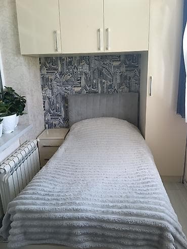 Tək nəfərlik çarpayı və üst dolablı modul dəst - Ölçü: tək çarpayı