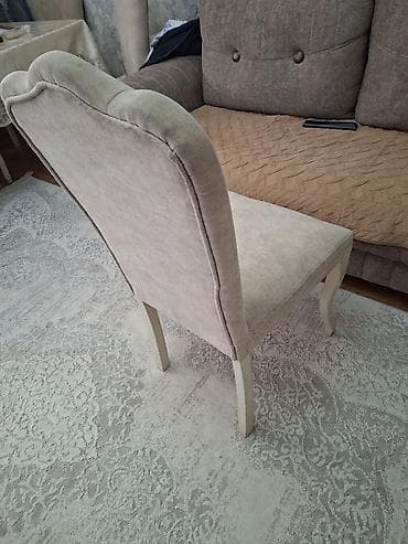Qonaq otağı üçün, İşlənmiş, rəng - Bej Stul — 3