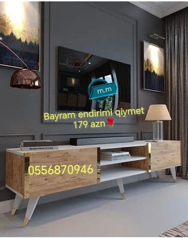 ikea azərbaycan: Yeni, Düz TV altlığı, Polkalı, Laminat, Azərbaycan — 8