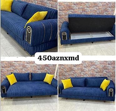 kreslo tek: Di̇van-kravat, Yeni, Açılan, Bazalı, Vеlur parça, Çatdırılma yoxdur — 1