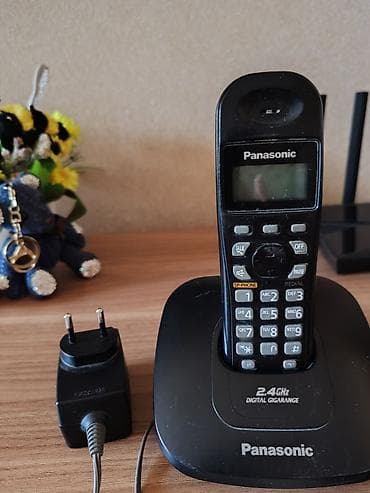 soba borusu: Panasonic simsiz ev telefonu dəsti - Brend/model: Panasonic, 2.4 GHz — 2