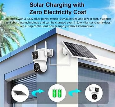 dvb t2 tv: 4G Günəş panelli 2 linz kamera TQ9-AV4-4GS Хранение данных вариантов — 3