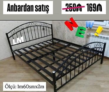 İkinəfərlik Dəmir TAXT SİFARİŞLƏ VƏ YENİ Qiymət : 169₼ Ölçü
