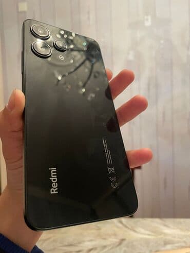 Mobil telefon və aksesuarlar: Redmi 12, 128 GB, rəng - Qara, Barmaq izi — 6