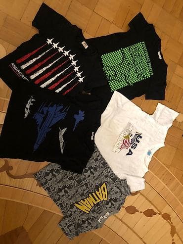 детские футболки однотонные: Uşaq köynəkləri dəsti - Miqdar: 5 ədəd - Ölçü etiketləri: Kenan Kids — 2