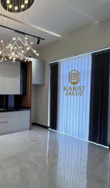 Zərif və müasir pərdə/jalüz həlli - Model: İkiqat sistem – qara‑boz