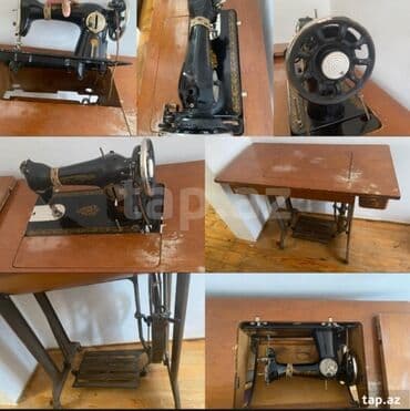 kohnə tikiş maşınları: Tikiş maşını əla vəziyyətdədir.Mexaniki tikiş maşını Ayaqla tikiş — 1