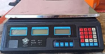 Торговые весы: Elektron ticarət tərəzisi - Paslanmayan poladdan iri ölçülü çəki — 1