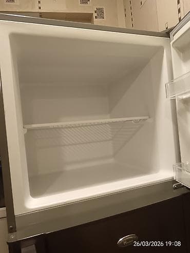 soyuducu et ucun: 2 qapılı Hauser Soyuducu Satılır, rəng - Gümüşü, Dispenserli — 2