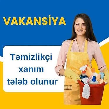 Xadimə tələb olunur, 18-29 yaş, 6 ildən artıq təcrübə, 1/1, Aylıq ödəniş