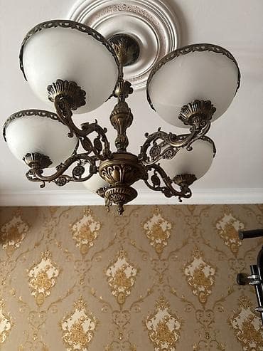 Şamdanlar: Çılçıraq, 5 lampa, Metal — 3