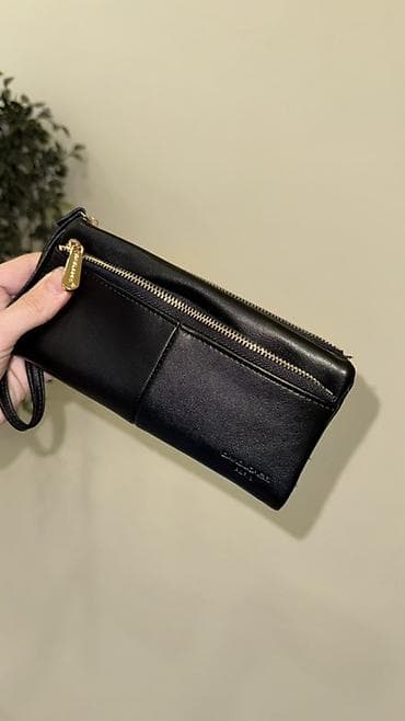 mini cantalar: Məhsul: Qara rəngli çoxfunksiyalı pulqabı/kiçik çanta - Material — 9