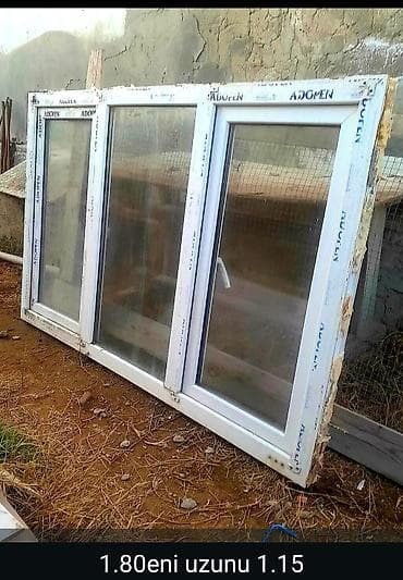 qapi sekilleri: PVC sürgülü pəncərə - Brend/profil: ADOPEN plastik profil - — 1