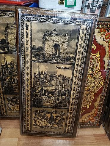 Вазы: Bakı mövzulu dekorativ taxta Nərdlər Sadə Faner nərdlər 25-azn Ünvan Q — 5